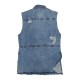 Джинсова жилетка CRACKPOT JEANS 6274 Туреччина