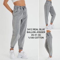 Джинси жіночі REAL BLUE JEANS 3412 Balloon JOGGER Туреччина