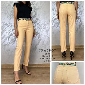 Джинсы женские CRACPOT JEANS 1139-1 MOM Турция