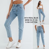 Джинсы женские REAL BLUE JEANS 3414 MOM Турция