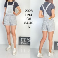 Шорти-комбінезон жіночий IT'S BASIC JEANS 2028S