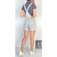 Шорти-комбінезон жіночий IT'S BASIC JEANS 2028S