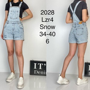 Шорти-комбінезон жіночий IT'S BASIC JEANS 2028