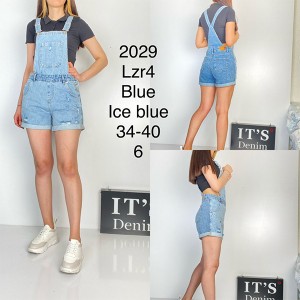 Шорти-комбінезон жіночий IT'S BASIC JEANS 2029