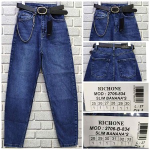 Джинси жіночі JONH RICHONE JEANS 2706-У Slim banana's Туреччина