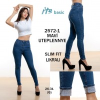 Джинси жіночі IT'S BASIC JEANS 2572-1 SLIM  FIT Туреччина