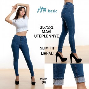 Джинси жіночі IT'S BASIC JEANS 2572-1 SLIM  FIT Туреччина