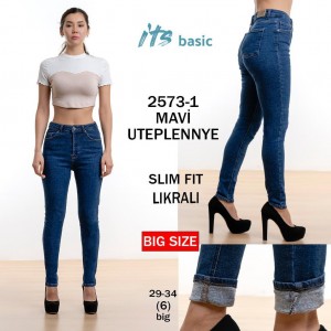 Джинси жіночі IT'S BASIC JEANS 2573-1 SLIM  FIT Туреччина