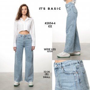 Джинсы женские IT'S BASIC JEANS 2654-4 Wide Leg Турция