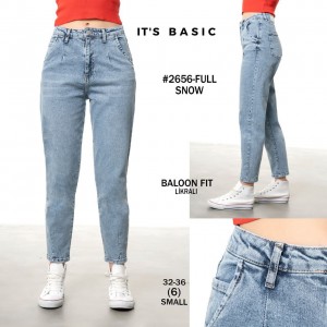 Джинсы женские IT'S BASIC JEANS 2656 BALOON FIT Турция