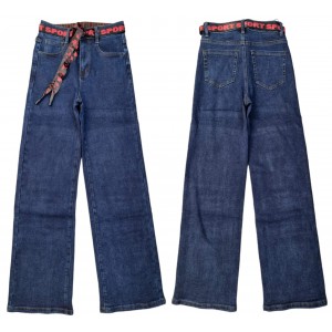 Джинси жіночі VANVER JEANS 8938 WIDE LEG на байці