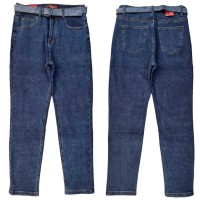 Джинсы женские VANVER JEANS 8952 MOM на байке
