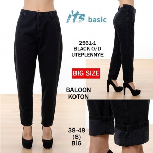 Джинсы женские IT'S BASIC JEANS 2561-1 BALLOON на байке