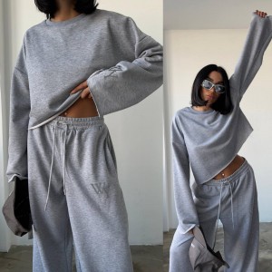 Спортивний костюм жіночий BASCO FASHION 515 сірий
