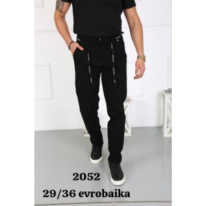 Джинсы мужские WILLMEN (REDMAN) JEANS 2052 МОМ ЕВРОБАЙКА ЧЁРНЫЙ