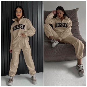 Костюм жіночий 3340 COAST MODA фліс Туреччина БІЖ