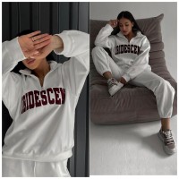 Костюм жіночий 3340 COAST MODA фліс Туреччина БІЛИЙ