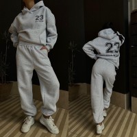 Костюм жіночий 3343 COAST MODA фліс Туреччина СІРИЙ