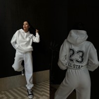 Костюм жіночий 3343 COAST MODA фліс Туреччина БІЛИЙ
