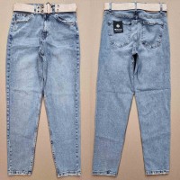 Джинси жіночі MIKALETTA JEANS 3079 MOM Блакитний