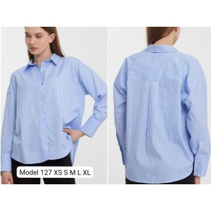 Сорочка жіноча CRACPOT JEANS 127 Блакитний
