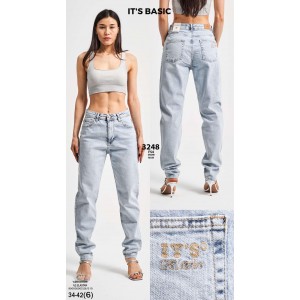 Джинси жіночі IT'S BASIC JEANS 3248 МОМ FIT
