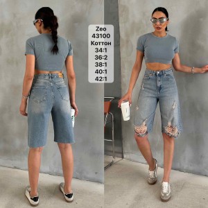 Шорты женские ZEO BASIC JEANS BERMUD 43100
