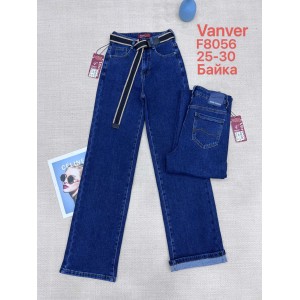 Джинси жіночі VANVER JEANS 8056 WIDE LEG НА БАЙЦІ