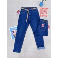 Джинсы женские VANVER JEANS 8063 МОМ НА БАЙКЕ