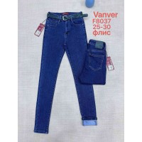 Джинси жіночі VANVER JEANS 8037 AMERICAN НА ФЛІСІ