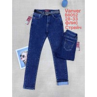 Джинси жіночі VANVER JEANS 8052 CLASSIC НА ФЛІСІ
