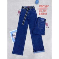 Джинси жіночі VANVER JEANS 8068 WIDE LEG НА БАЙЦІ