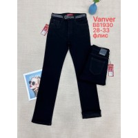 Джинси жіночі VANVER JEANS 81930 CLASSIC НА ФЛІСІ