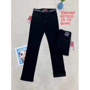 Джинси жіночі VANVER JEANS 81930 CLASSIC НА ФЛІСІ
