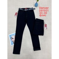 Джинсы женские VANVER JEANS 81931 CLASSIC НА ФЛИСЕ