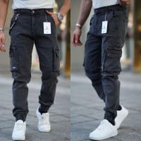 Джинси чоловічі REDMAN JEANS 6598 KARGO Графіт