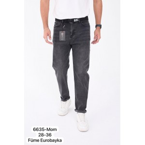 Джинсы мужские 6635 REDMAN MOM JEANS ЕВРОБАЙКА ГРАФИТ