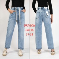 Джинси жіночі DRAGON JEANS 8136 МОМ