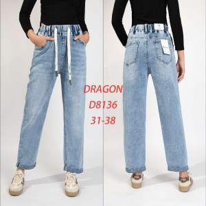 Джинси жіночі DRAGON JEANS 8136 МОМ