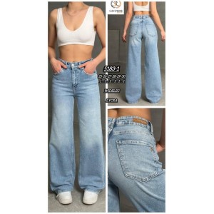 Джинси жіночі SHEROCCO JEANS 5183-1 WIDE LEG