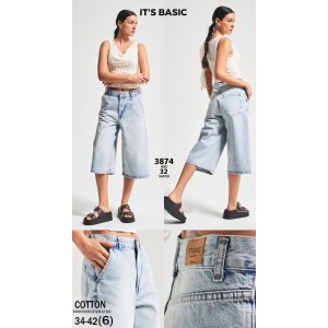 Шорты женские IT'S BASIC JEANS 3874/32 BERMUD