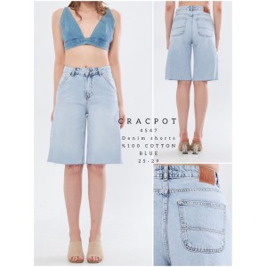 Шорты женские CRACKPOT JEANS 4547 BERMUD ГОЛУБОЙ