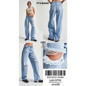 Джинси жіночі IT'S BASIC JEANS 3495 BAGGY