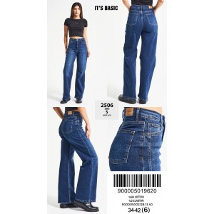 Джинси жіночі IT'S BASIC JEANS 2506-5 WIDE LEG 