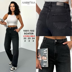 Джинси жіночі підліткові AMBROSSA JEANS 102 SKATER
