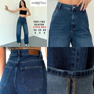 Джинси жіночі підліткові AMBROSSA JEANS 103 SKATER