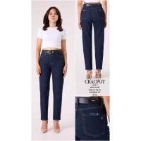 Джинси жіночі CRACPOT JEANS 1526-1 SLIM МОМ