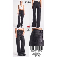 Джинси жіночі IT'S BASIC JEANS 2507 Wide Leg ГРАФIТ