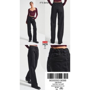 Джинси жіночі IT'S BASIC JEANS 3470-2 LOOSE BLACK