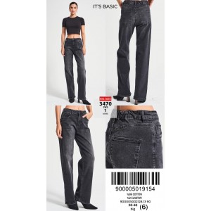 Джинси жіночі IT'S BASIC JEANS 3470-2 LOOSE GREY